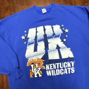 Vintage Jerseys University of Kentucky Sweatshirt Mens 2XL Blue 90s NCAA USA BBN